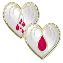 2 hearts valentine