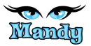 eyes light blue mandy