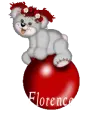CREDDY GIRL ON A BALL WITH  NAME FLORENCE