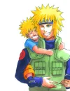 naruto with the 4th hokage