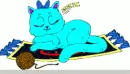 Aww kitten on the carpet