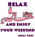 Pink Panther with Relax enjoy your weekend