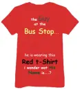 red t-shirt