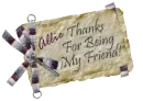 Thanks for being my friend