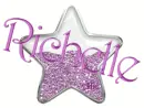 Richelle purple glitter star