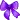 Mini purple bow