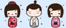 Kakeshi Dolls