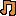 Mini music note