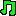 Mini music note