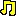 Mini music note