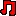 Mini music note