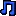 Mini music note