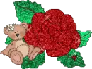 Bear with Rose