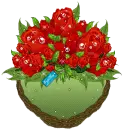 red flowers