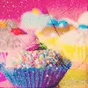colorful cupcake