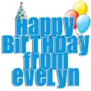 happy birthday from evelyn