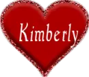 Red heart with kimberly
