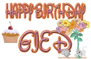 HAPPY BIRTHDAY GIED