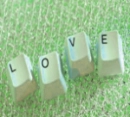 Love in green computer keys