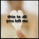 this is all you left me a paper heart