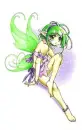 Innocent green fairy
