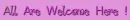 Welcome