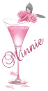 Rose Cocktail Glass Pink - Minnie