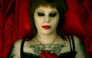 mercedes lander of kittie laying in a coffin