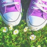 Converse and daisies