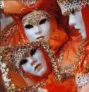 ORANGE CARNAVAL MASK