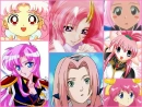 pink haired anime girls