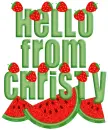 watermelon strawberries christy