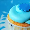 Blue Iced Cupcake!!!