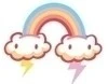Clouds Connected To Rainbows