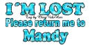 IÂ´m Lost - Mandy
