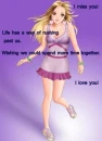 I miss you I love you