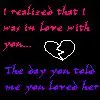 I love you, You love her