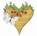 Heart butterfly