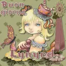 Teacup girl buon giorno - good morning/good day