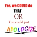 Apologize