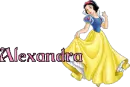 Alexandra and snow white