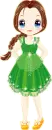 green doll