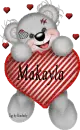 creddy bear with name Makayla