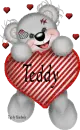 creddy bear with name Teddy