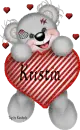 creddy bear with name Kristin