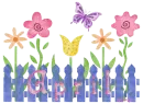 fence flowers april