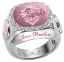 pink jonas brothers diamond ring jamie