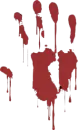 bloody handprint