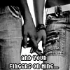 fingers on mine