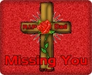 Wooden Cross R.I.P Dad